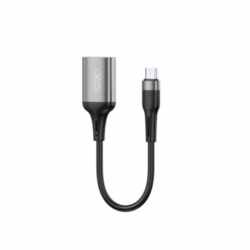 XO adapter OTG NB201 USB - microUSB black