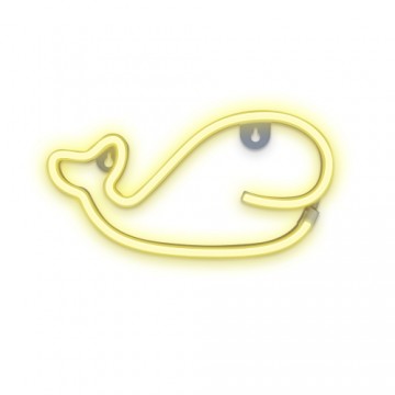 Neon LED Light WHALE warm white Bat + USB FLNEO9 Forever Light