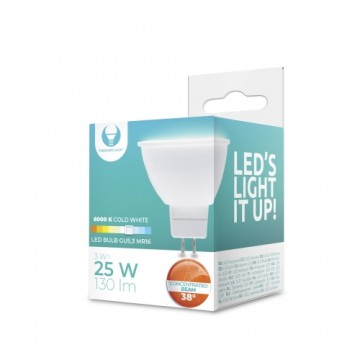 LED Bulb GU5,3 MR16 3W 12V 6000K 130lm 38° Forever Light