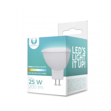 LED Bulb GU5,3 MR16 3W 12V 3000K 200lm Forever Light