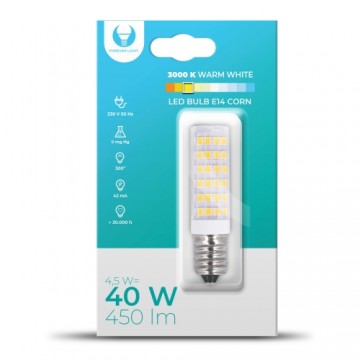 LED Bulb E14 Corn 4.5W 230V 3000K 450lm Forever Light