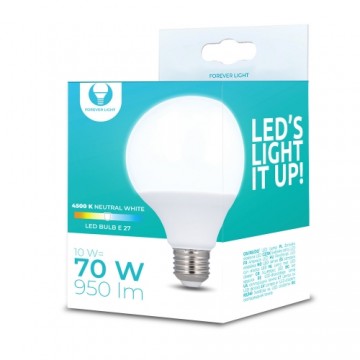 LED Bulb E27 G95 10W 230V 4500K 950lm Forever Light