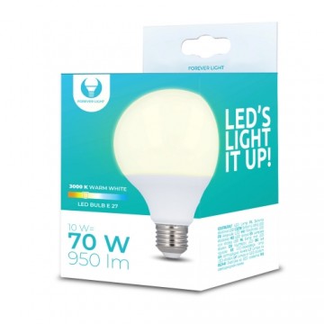 LED Bulb E27 G95 10W 230V 3000K 950lm Forever Light