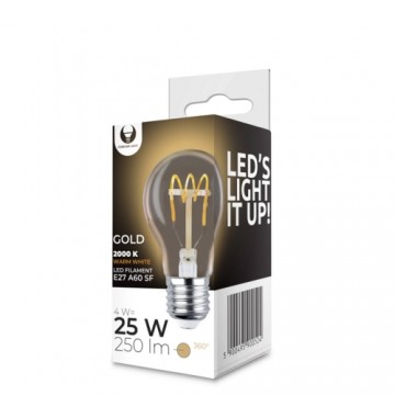 LED Bulb Filament E27 A60 4W 230V 2000K 250lm SF gold Forever Light