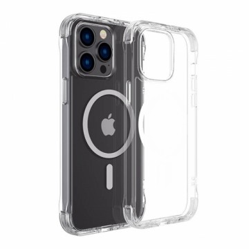 Joyroom JR-14H5 transparent magnetic defender case for Apple iPhone 14 6.1 " with hooks stand (MagSafe Compatible)