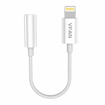 Cable Vipfan L07 Lightning to mini jack 3.5mm AUX, 10cm (white)