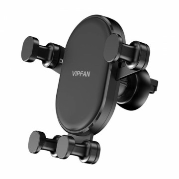 Gravity mount Vipfan H01 for ventilation outlet or dashboard, adjustable (black)