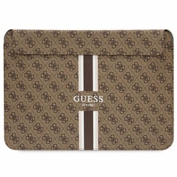 Guess PU 4G Printed Stripes Computer Sleeve 13|14" Brown