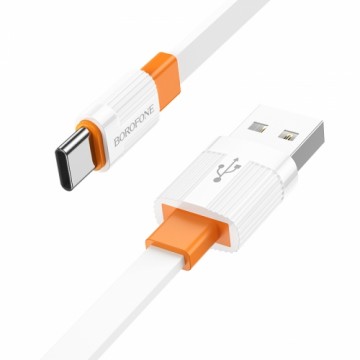 OEM Borofone Cable BX89 Union - USB to Type C - 3A 1 metre white-orange