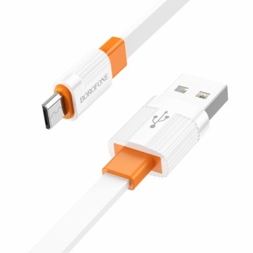 OEM Borofone Cable BX89 Union - USB to Micro USB - 2,4A 1 metre white-orange