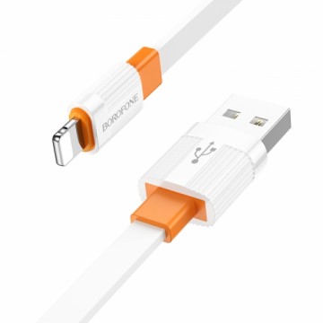 OEM Borofone Cable BX89 Union - USB to Lightning - 2,4A 1 metre white-orange