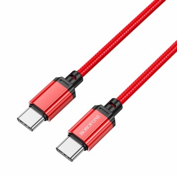 OEM Borofone Cable BX87 Sharp - Type C to Type C - PD 60W 1 metre red