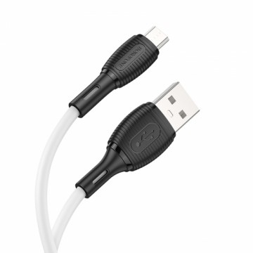 OEM Borofone Cable BX86 Advantage - USB to Micro USB - 2,4A 1 metre white