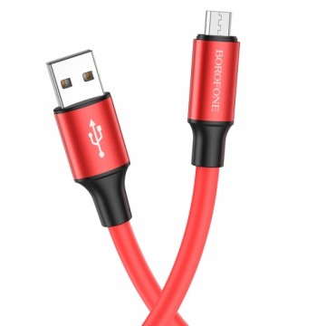 OEM Borofone Cable BX82 Bountiful - USB to Micro USB - 2,4A 1 metre red