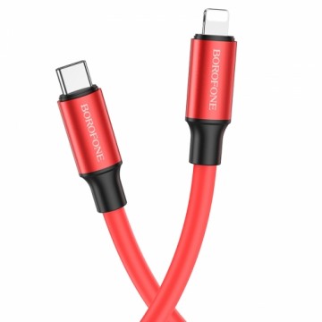 OEM Borofone Cable BX82 Bountiful - Type C to Lightning - PD 20W 1 metre red