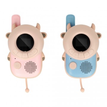 Walkie-talkie for children K22 Cow + Battery Charger + 8xRechargeable HR03|AAA 900mAh