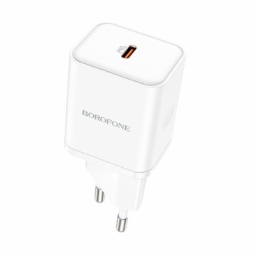 Borofone Wall charger BN6 Field - Type C - QC 3.0 PD 20W white