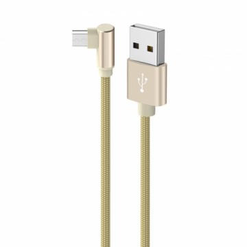 OEM Borofone Cable BX26 Express - USB to Micro USB - angled 2,4A 1 metre gold