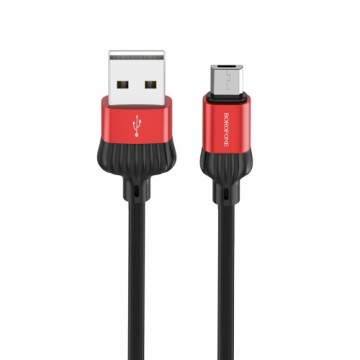 OEM Borofone Cable BX28 Dignity - USB to Micro USB - 2,4A 1 metre red