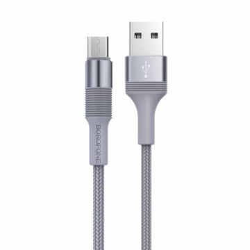 OEM Borofone Cable BX21 Outstanding - USB to Micro USB - 2,4A 1 metre grey