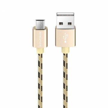 OEM Borofone Cable BX24 Ring Current - USB to Micro USB - 2,4A 1 metre gold