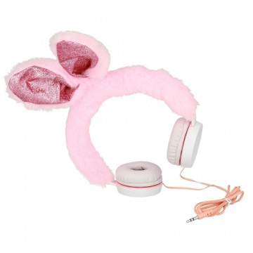 GJBY headphones - Plush RABBIT Pink