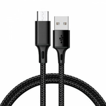 OEM Cable TYPE 2 - USB to Micro USB - metal plugs QC 3.0 1 metre black