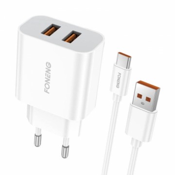 Dual USB charger Foneng EU45 Type-C