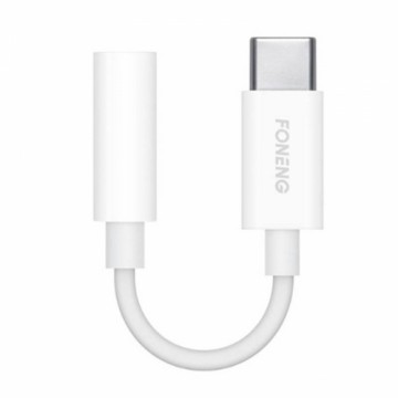 Foneng BM21 audio cable 3.5mm jack to USB type-C  (white)