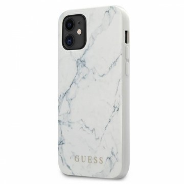 Guess GUHCP12SPCUMAWH iPhone 12 mini 5,4" biały|white hardcase Marble