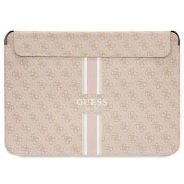 Guess PU 4G Printed Stripes Computer Sleeve 16" Pink