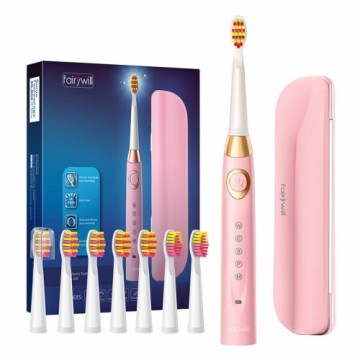 Sonic toothbrush with head set and case FairyWill FW-508 (pink)