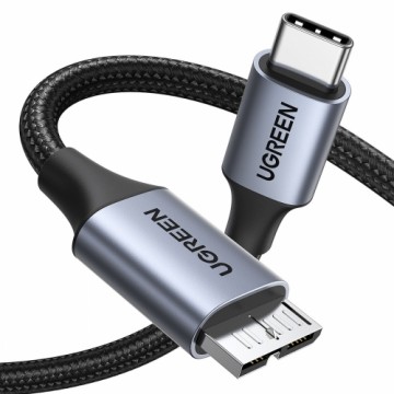 Cable USB-C to Micro USB UGREEN 15232, 1m (space gray)