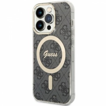 Guess 4G IML MagSafe Compatible Case for iPhone 14 Pro Black