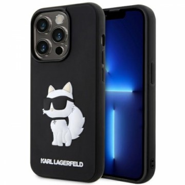 Karl Lagerfeld KLHCP14X3DRKHNK iPhone 14 Pro Max 6.7" czarny|black hardcase Rubber Choupette 3D