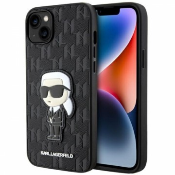 Karl Lagerfeld KLHCP14MSAKHPKK iPhone 14 Plus 6.7" czarny|black Saffiano Monogram Ikonik