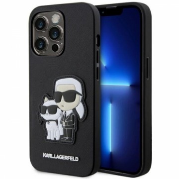 Karl Lagerfeld KLHCP14LSANKCPK iPhone 14 Pro 6.1" hardcase czarny|black Saffiano Karl & Choupette