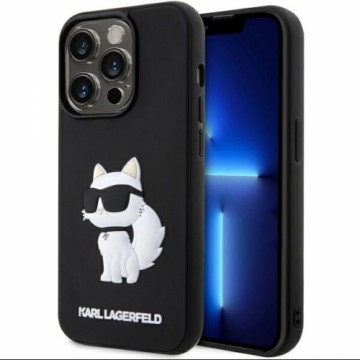 Karl Lagerfeld KLHCP14L3DRKHNK iPhone 14 Pro 6.1" czarny|black hardcase Rubber Choupette 3D