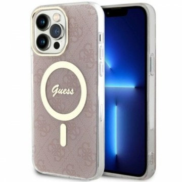 Guess GUHMP14XH4STP iPhone 14 Pro Max 6.7" różowy|pink hardcase 4G MagSafe