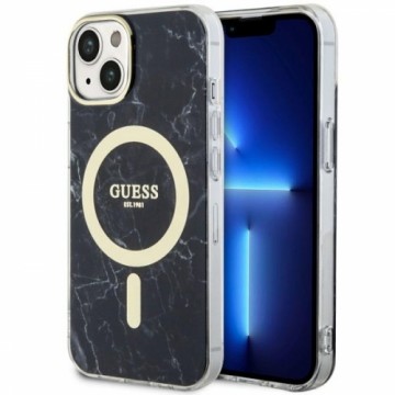 Guess GUHMP14SPCUMAK iPhone 14 6.1" czarny|black hardcase Marble MagSafe