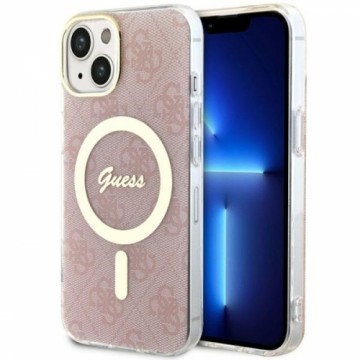 Guess GUHMP14SH4STP iPhone 14 6.1" różowy|pink hardcase 4G MagSafe