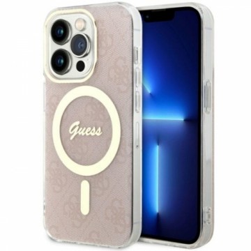 Guess GUHMP14LH4STP iPhone 14 Pro 6.1" różowy|pink hardcase 4G MagSafe