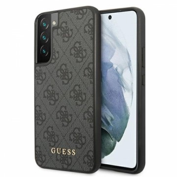 Guess GUHCS22SG4GFGR S22 S901 szary|grey hard case 4G Metal Gold Logo