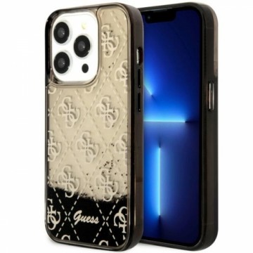 Guess GUHCP14LLC4PSGK iPhone 14 Pro 6.1" czarny|black hardcase Liquid Glitter 4G Transculent