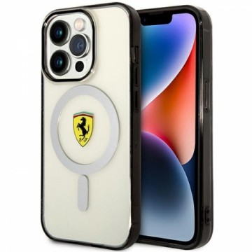 Ferrari FEHMP14XURKT iPhone 14 Pro Max 6.7" przezroczysty|transparent hardcase Outline Magsafe