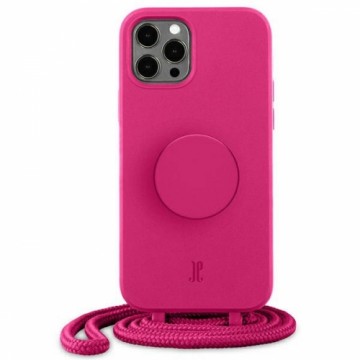 Etui JE PopGrip iPhone 12|12 Pro 6,1" różowy|orchid flower 30090 (Just Elegance)