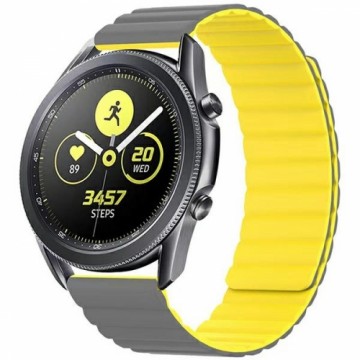 Beline pasek Watch 22mm Magnetic szaro-żółty gray|yellow