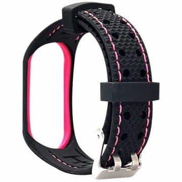 Beline pasek Sport Mi Band 7 czarno-różowy black|pink