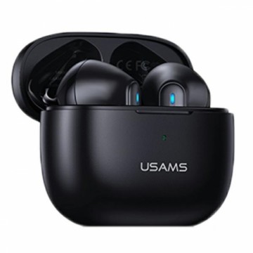 USAMS Bluetooth Headphones 5.2 TWS NX10 Series Dual mic wireless black|black BHUNX01