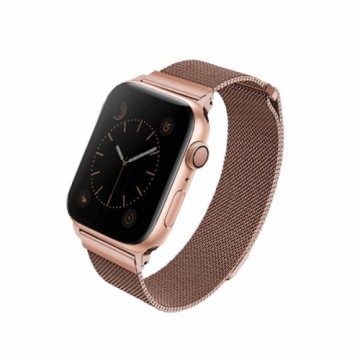 UNIQ Dante siksniņa Apple Watch Series 4|5|5|6|7|8|SE|SE2 38|40|41mm nerūsējošā tērauda rozā zelta